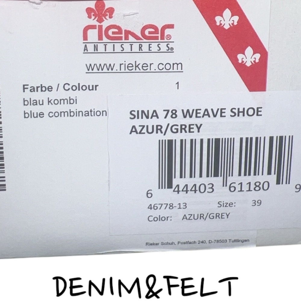 Rieker Antistress 46778 Sina Woven Leather Slingback Shootie/Shoe |Color: Grey🩶 - Picture 13 of 14
